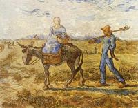 Gogh, Vincent van - Morning, Peasant Couple Going to Work